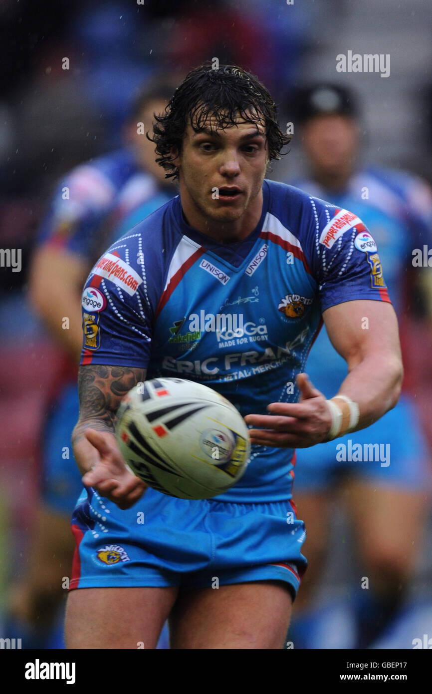 Rugby League - Engager Super League - Wigan Warriors v Wakefield Wildcats - JJB Stadium Banque D'Images