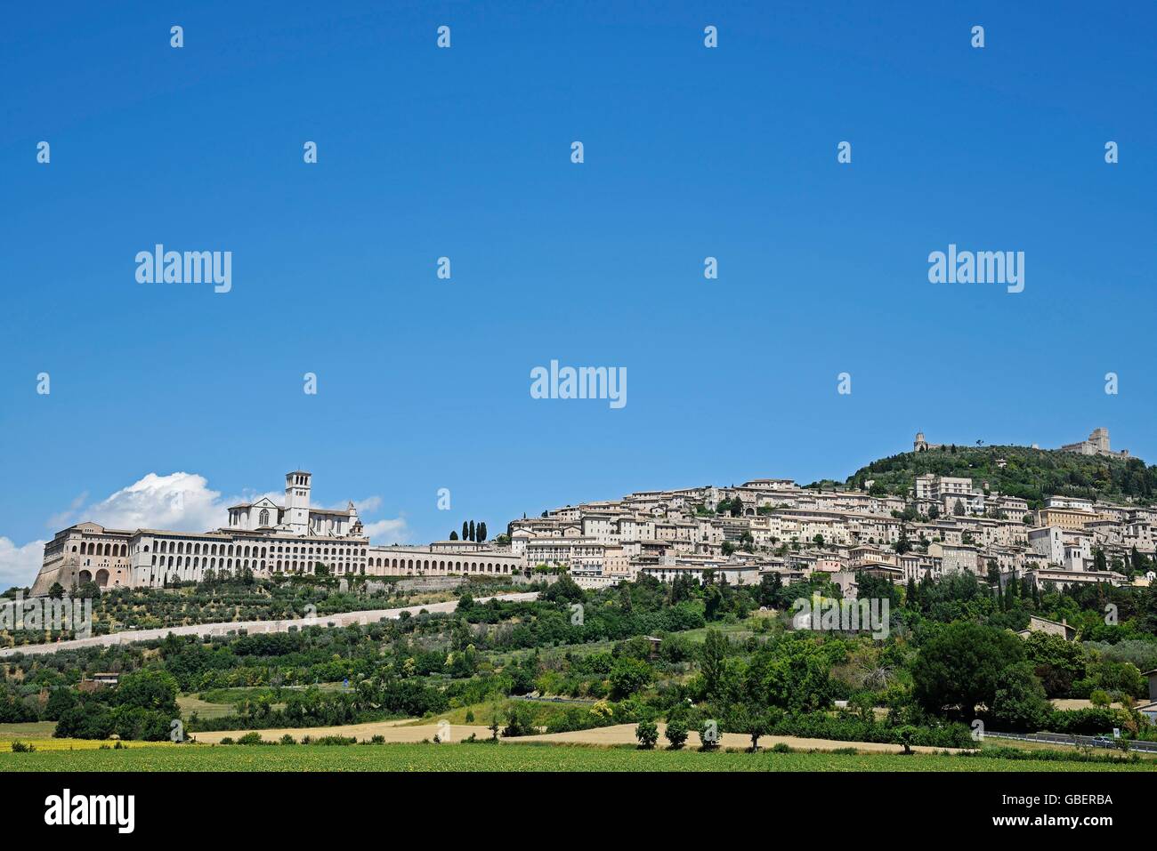 San Francesco, basilique, église, assise, Province de Pérouse, Ombrie, Italie Banque D'Images