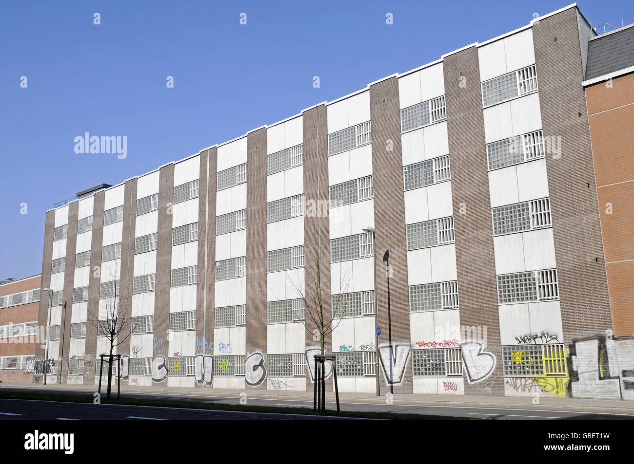 Prison, Dortmund, Rhénanie du Nord-Westphalie, Allemagne Banque D'Images