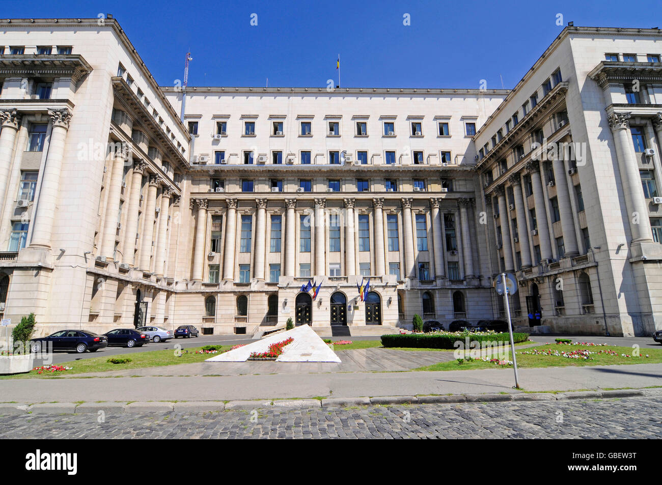 La place de la révolution, Bucarest, Roumanie Banque D'Images