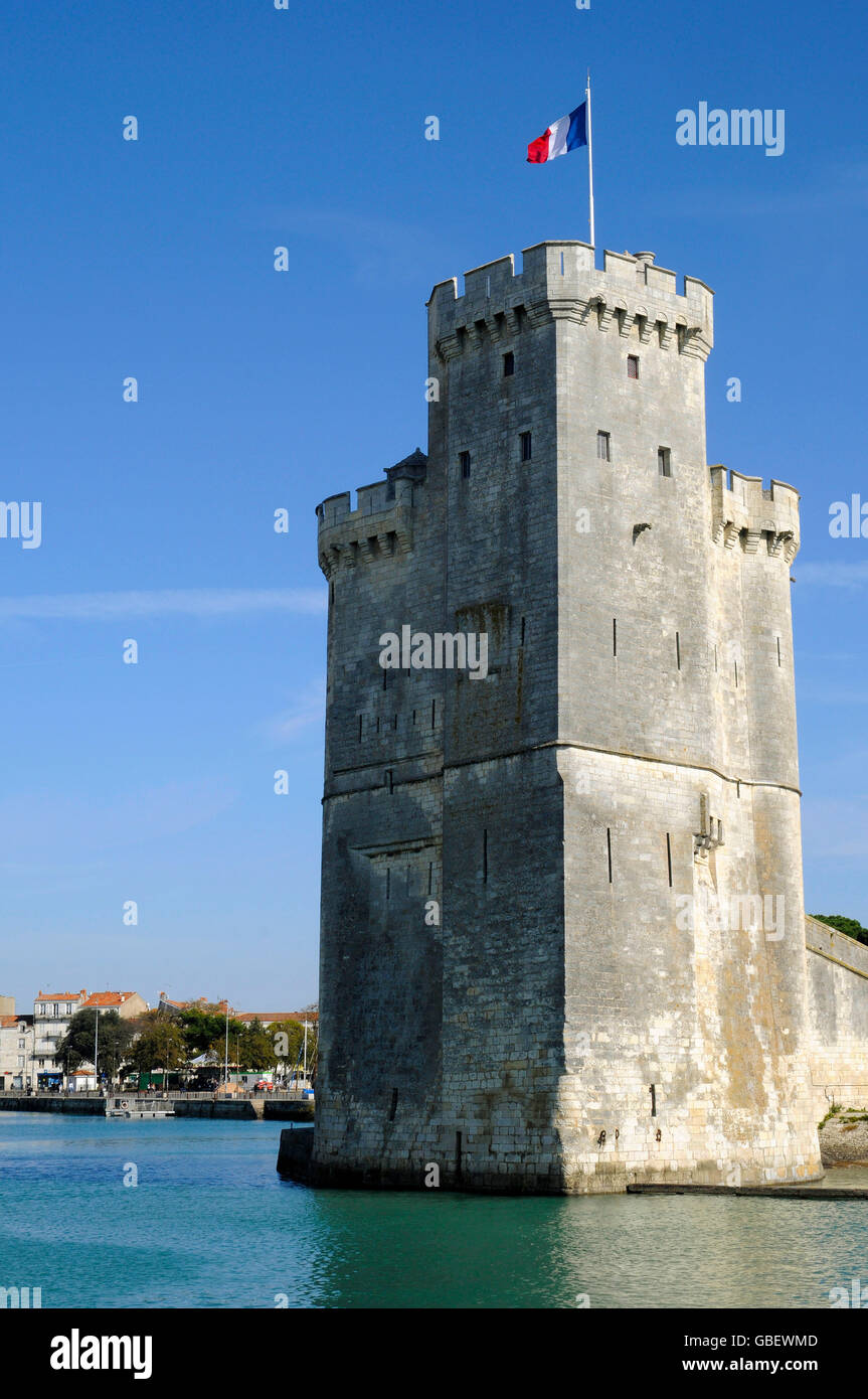 Tour Saint Nicolas, La Rochelle, Departement Charente-Maritime, Poitou-Charentes, France Banque D'Images