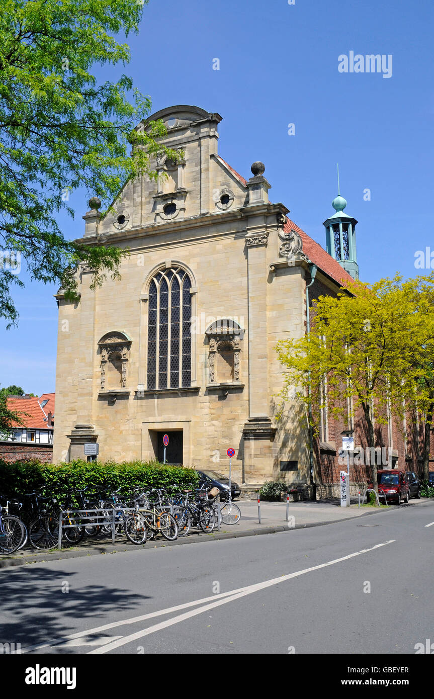 Église de l'université, Observantenkirche, église, Münster, Münster, Rhénanie du Nord-Westphalie, Allemagne / Münsterland, Münster Banque D'Images