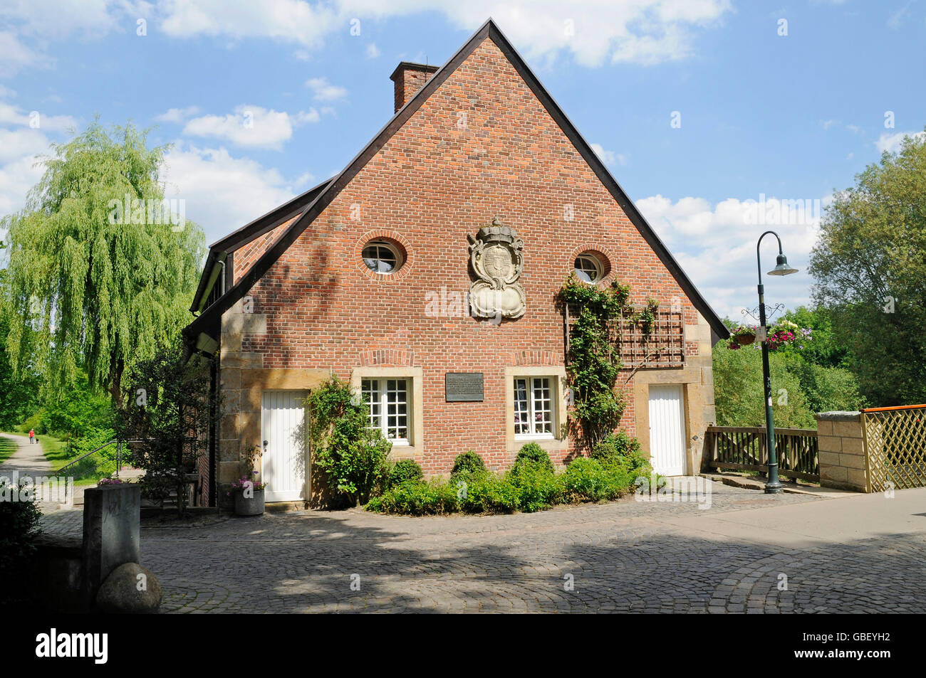 Christoph Bernsmeyer, Bâtiment ancien moulin à farine, moulin, pèlerinage, Münster, Münster, Rhénanie du Nord-Westphalie, Allemagne / Münsterland Banque D'Images
