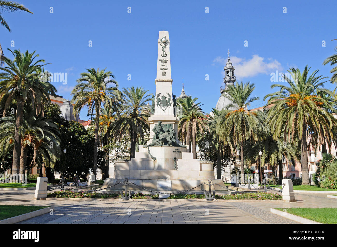 War Memorial, Carthagène, Région de Murcie, Espagne, Europe Banque D'Images