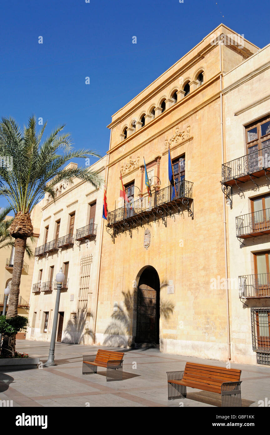 Mairie, Elche, Province d'Alicante, Espagne, Europe Banque D'Images