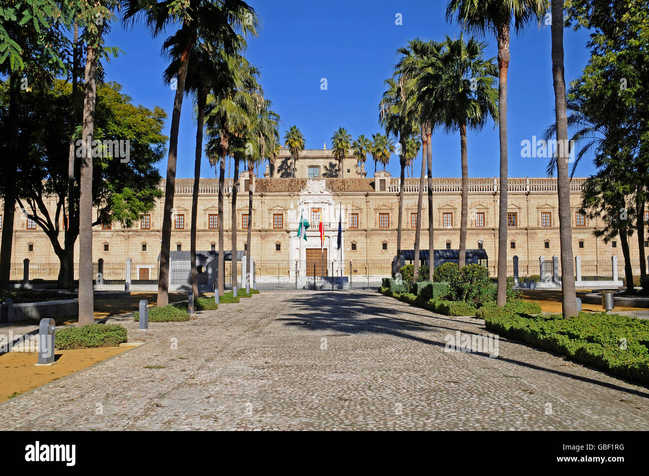 Parlement européen, Séville, Séville, Andalousie, Espagne, Europe Banque D'Images