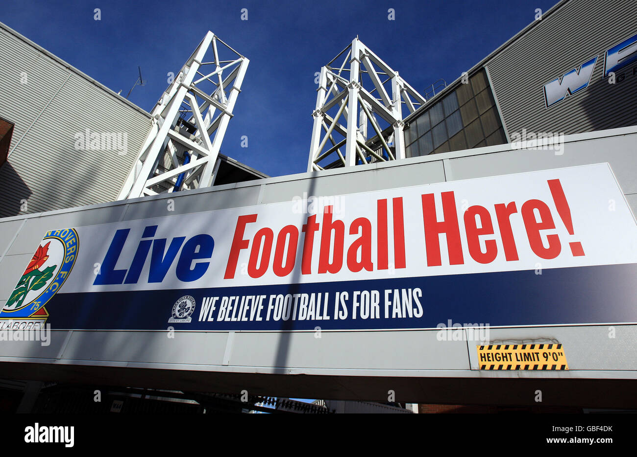 Soccer - Barclays Premier League - Blackburn Rovers - Ewood Park. Ewood Park, stade du club de football Blackburn Rovers Banque D'Images