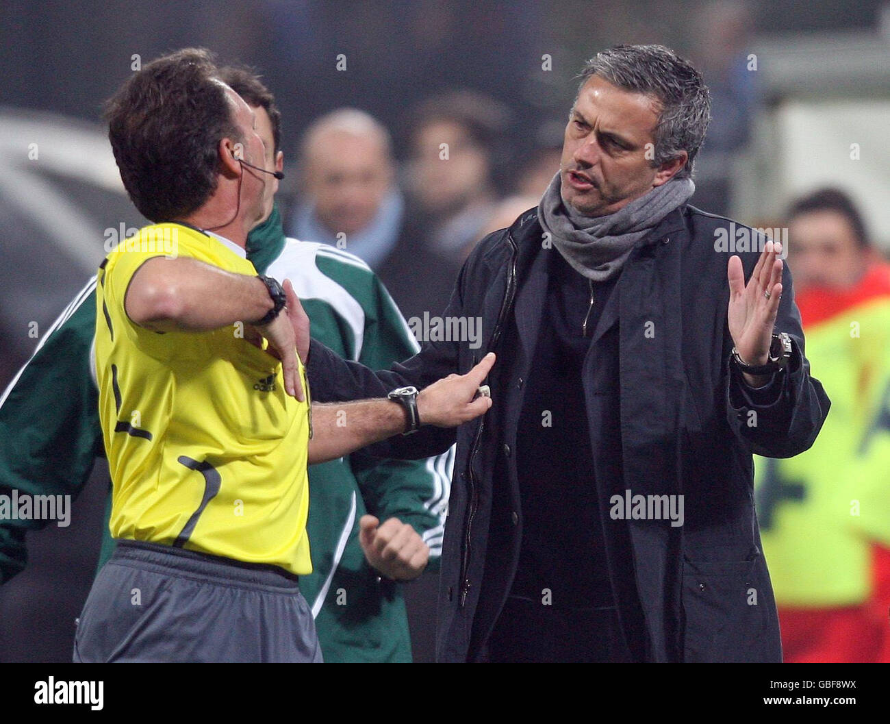Football - Ligue des Champions - premier Round Knockout - Première partie - l'Inter Milan v Manchester United - Stadio Giuseppe Meazza Banque D'Images