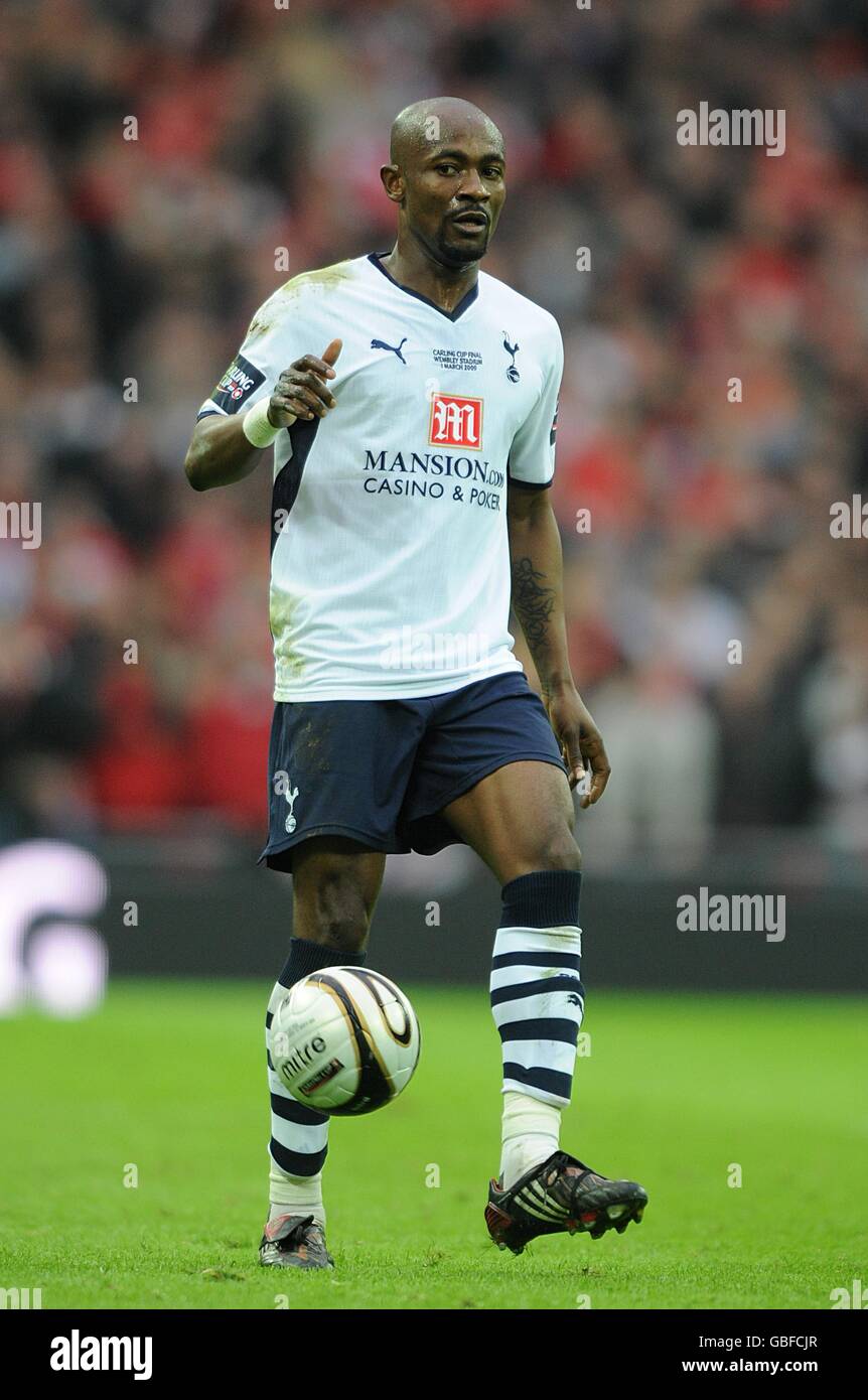 Football - Carling Cup - finale - Manchester United / Tottenham Hotspur - Wembley Stadium. Didier Zokora, Tottenham Hotspur Banque D'Images