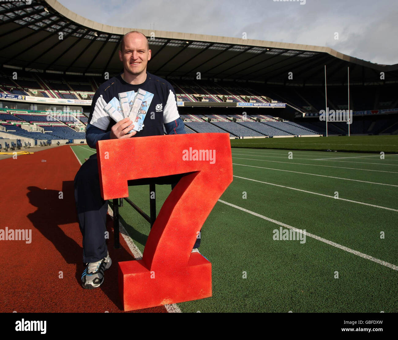 Rugby Union - Gregor Townsend Conférence de presse - Murrayfield.L'entraîneur de retour d'Écosse Gregor Townsend pendant le photocall à Murrayfield, Édimbourg. Banque D'Images