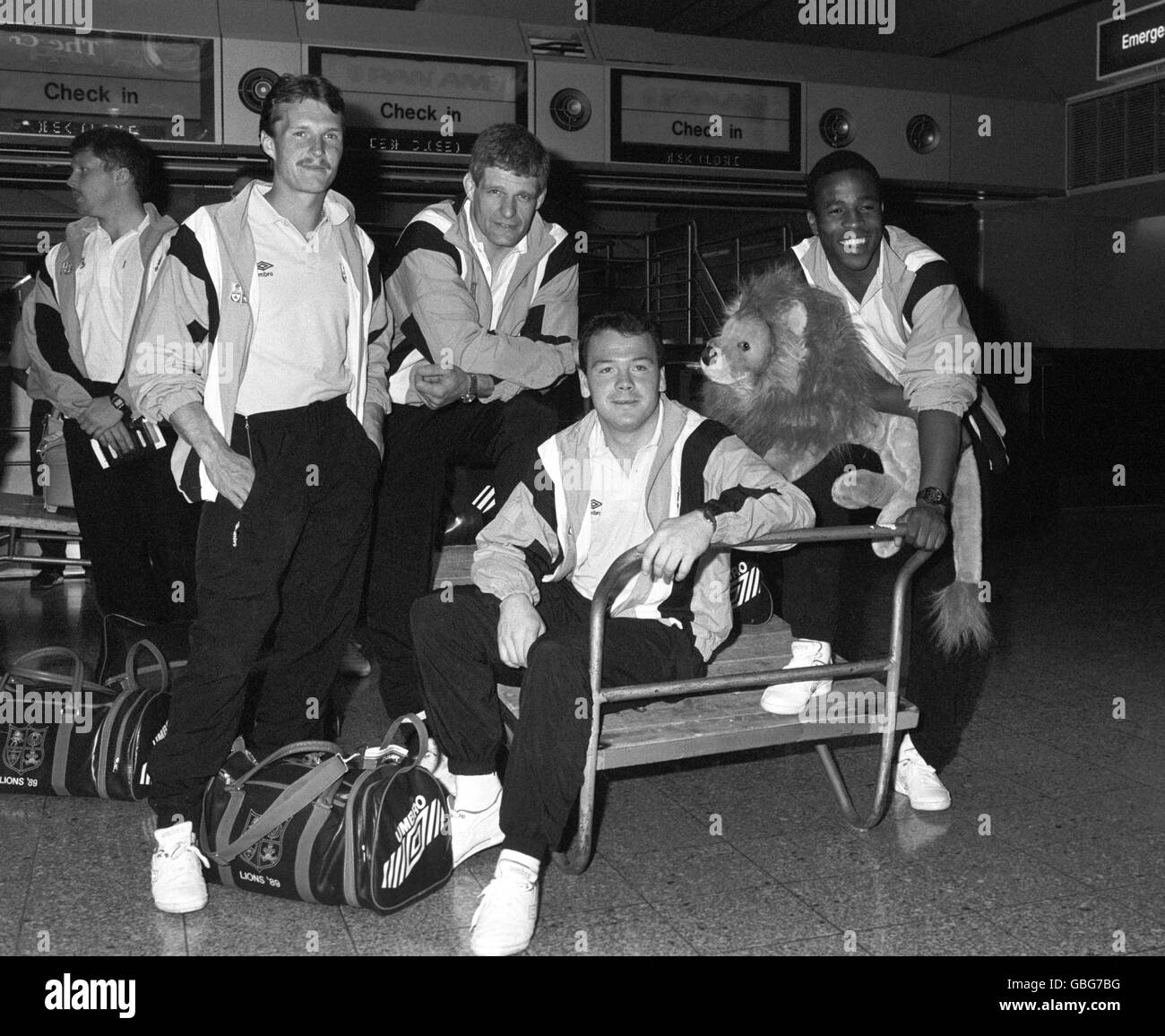 Rugby Union - Des Lions Britanniques - Tour de l'Australie - l'aéroport de Heathrow Banque D'Images