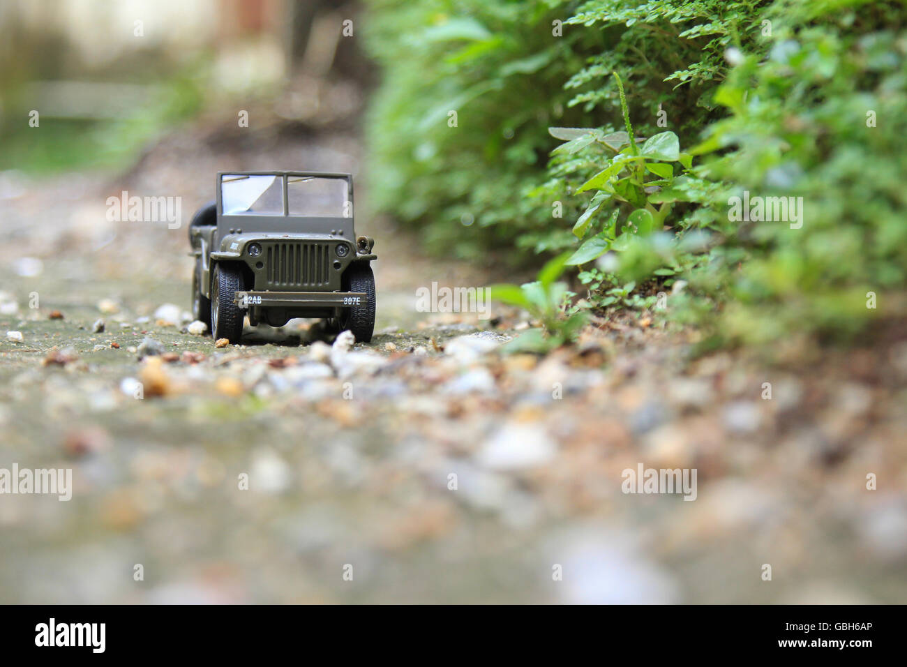 Willys 1:32 city cruiser jeep voiture modèle moulé Banque D'Images