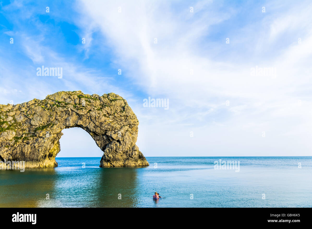 Durdle door à l'authenticité de l'Angleterre Jurrasic Banque D'Images