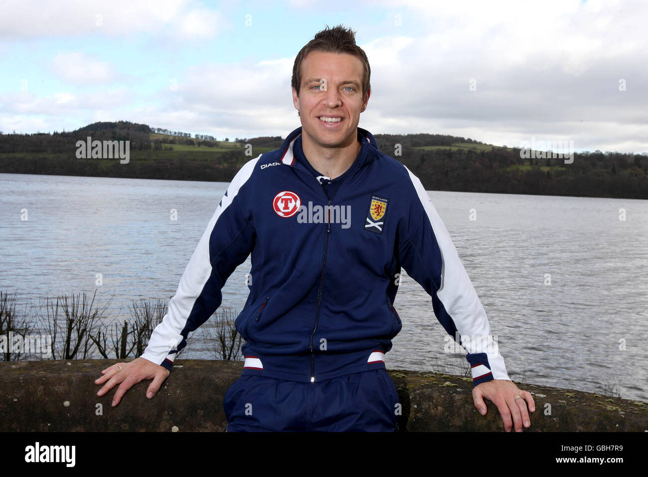 Ecosse gavin rae lors d'un photocall chez cameron house Banque de ...