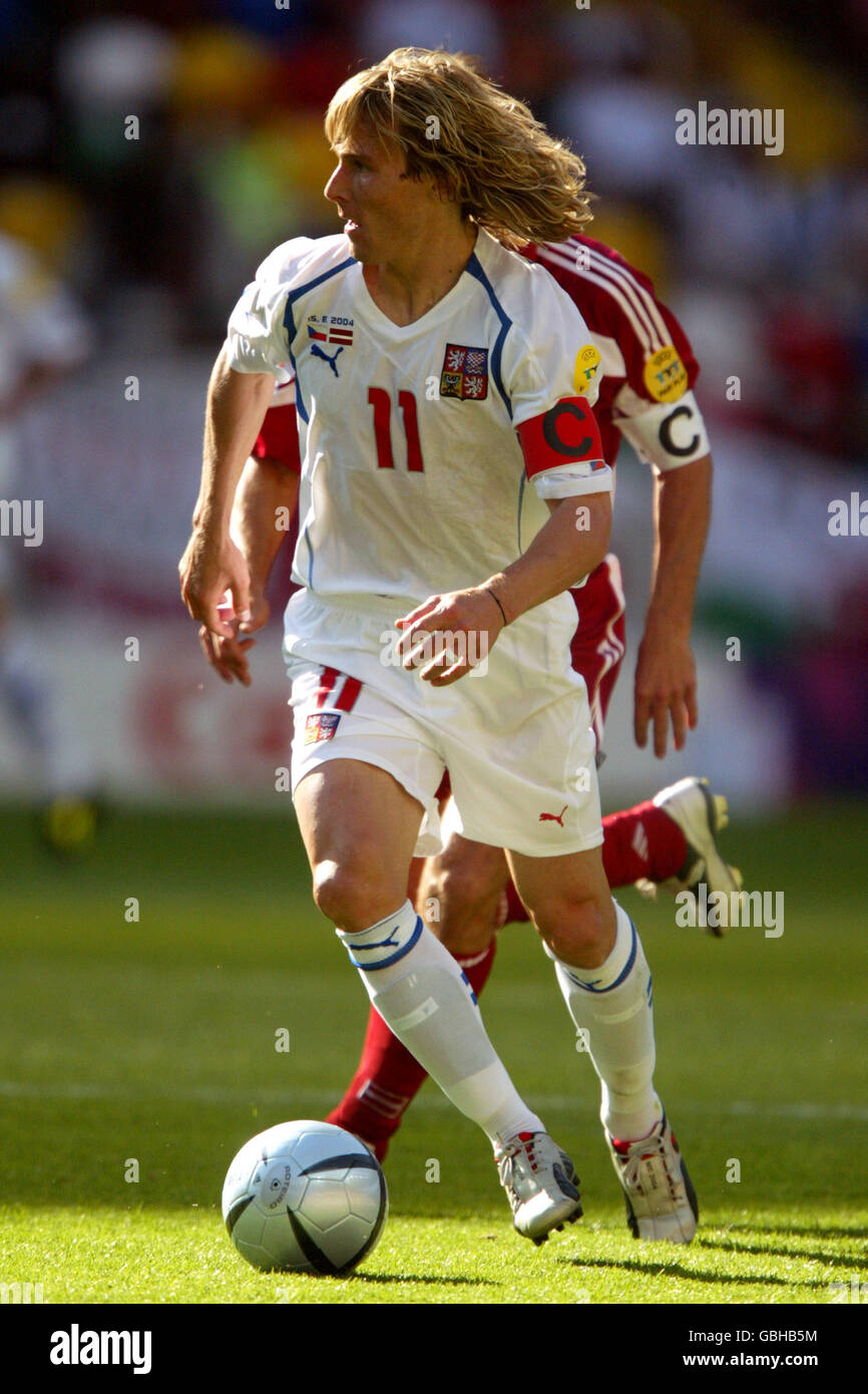 Soccer - Championnat d'Europe de l'UEFA 2004 - Groupe D - République tchèque v Lettonie Banque D'Images