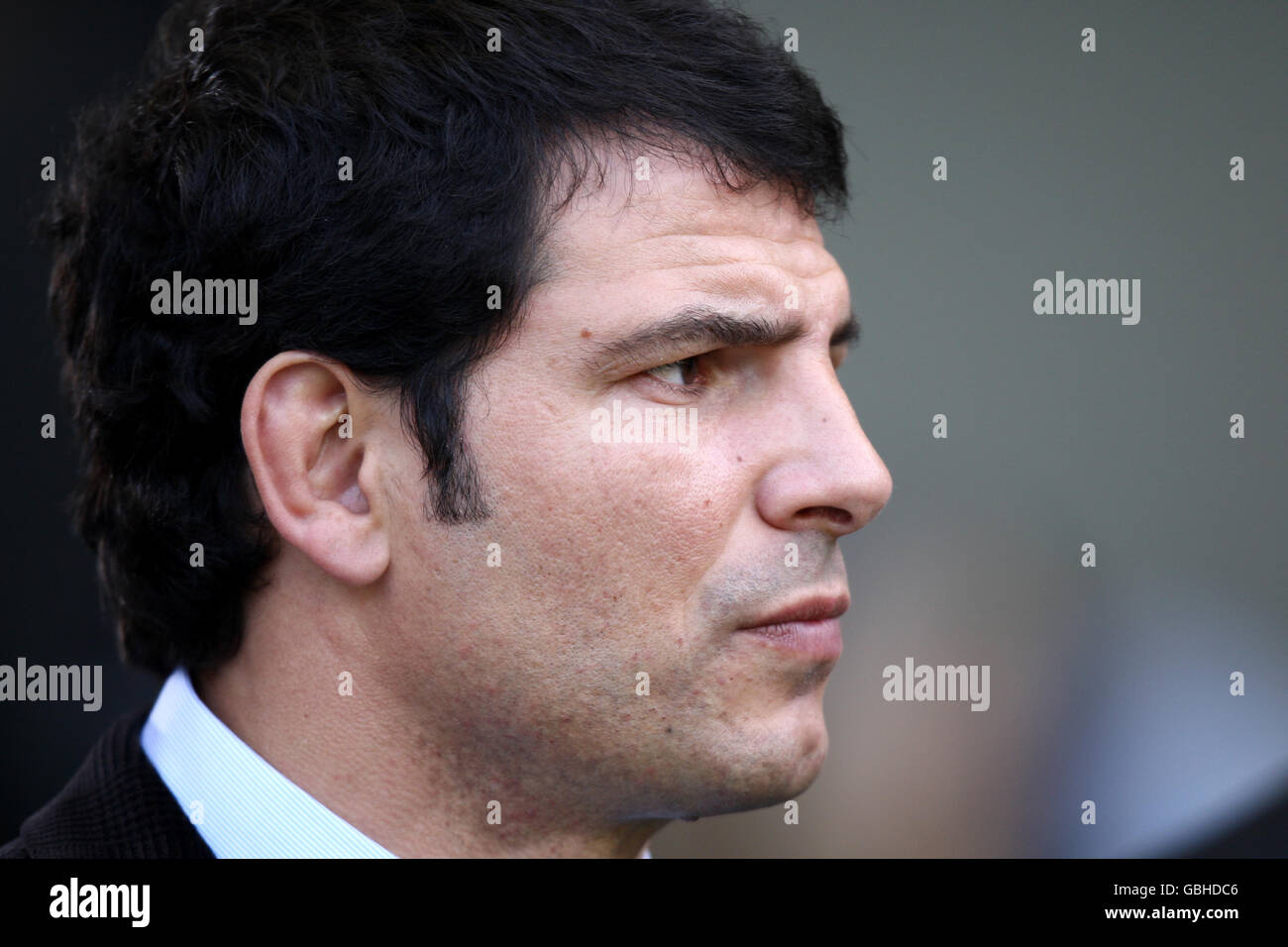 Rugby Union - championnat RBS six Nations 2009 - Angleterre / France - Twickenham. Marc Lievremont, France Banque D'Images