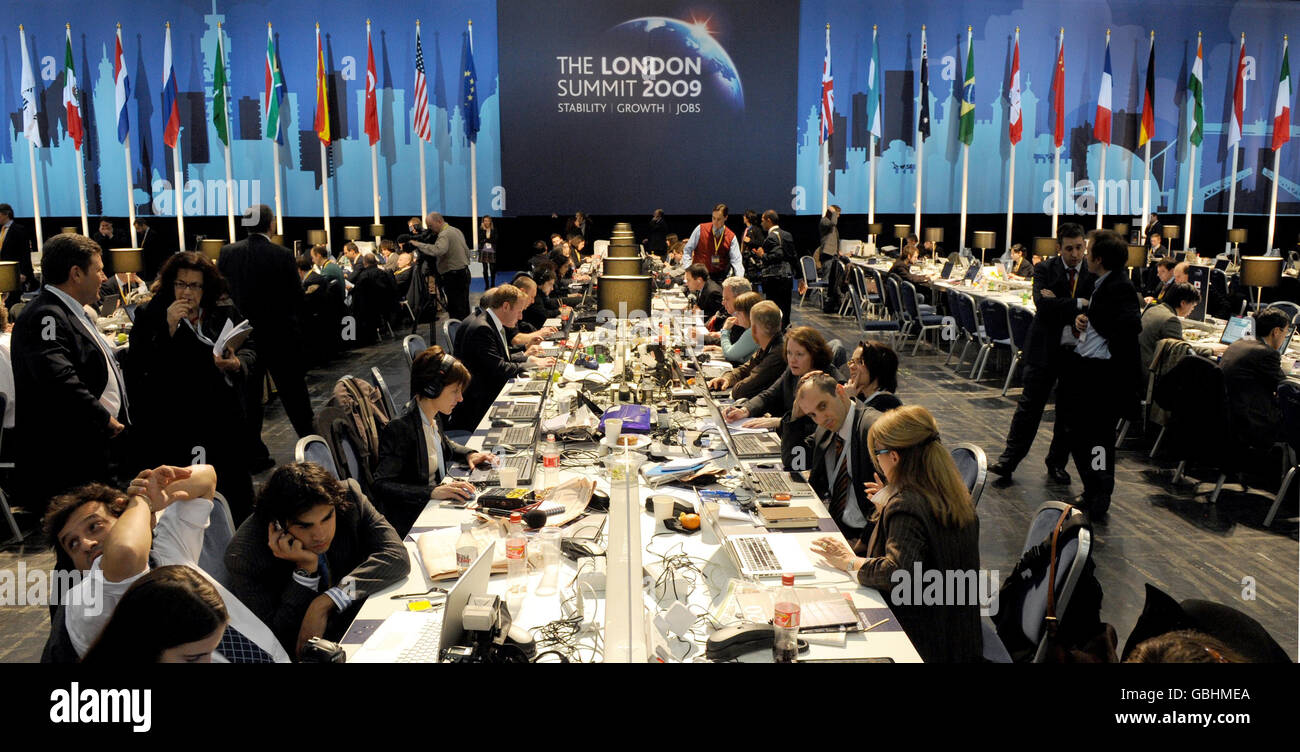 La deuxième journée du Sommet du G20 Banque D'Images