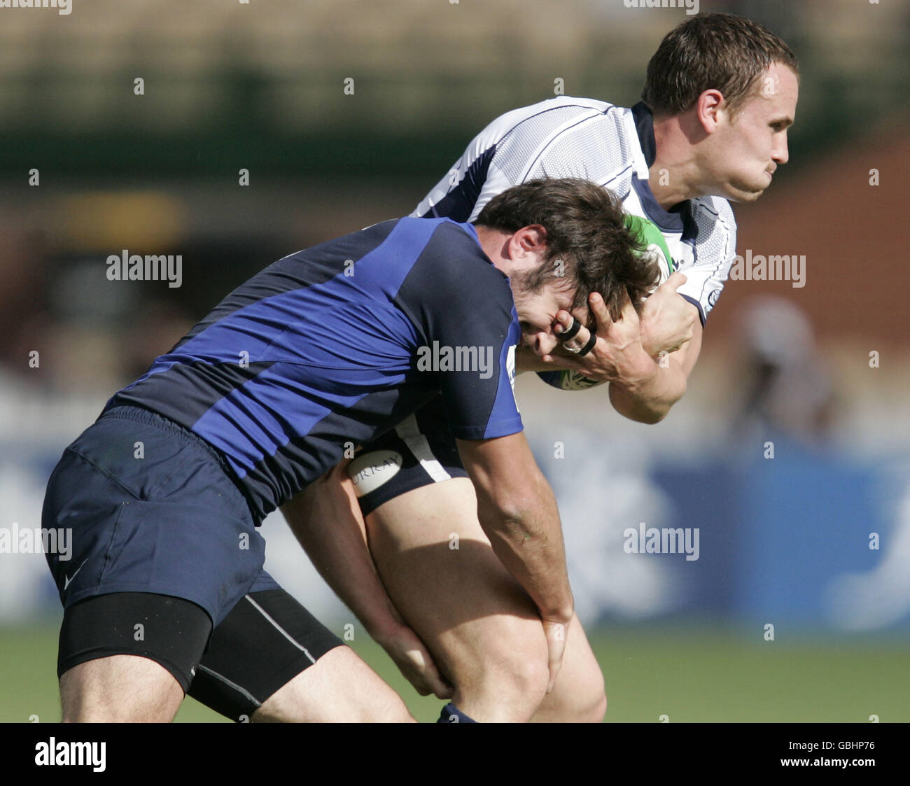 Rugby Union - IRB Rugby World Cup Sevens 2009 - Pool B - France / Ecosse - The Sevens.France contre Ecosse.Adelaide IRB World Series 7.Représentant sportif Sevens Rugby Union.Adelaide Oval. Banque D'Images