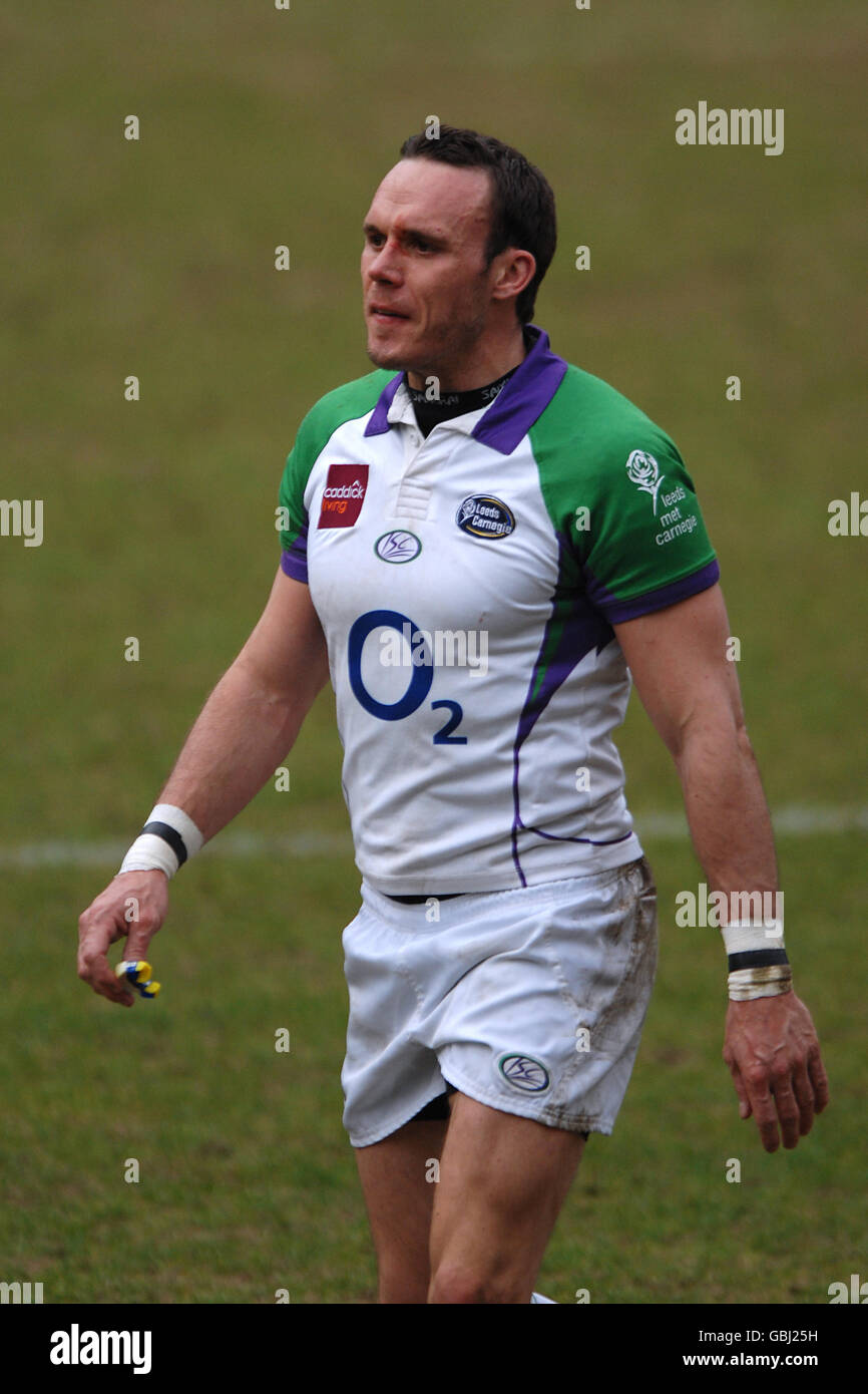 Rugby Union - Trophée national de l'énergie EDF - Semi Final - Nottingham v Leeds Carnegie - Meadow Lane Banque D'Images