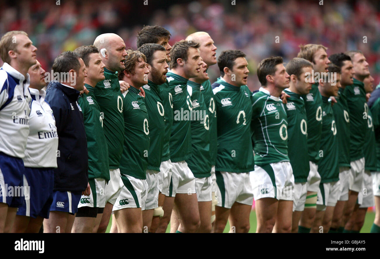 Rugby Union - RBS 6 Nations Championship 2009 - Pays de Galles v Irlande - Millennium Stadium Banque D'Images