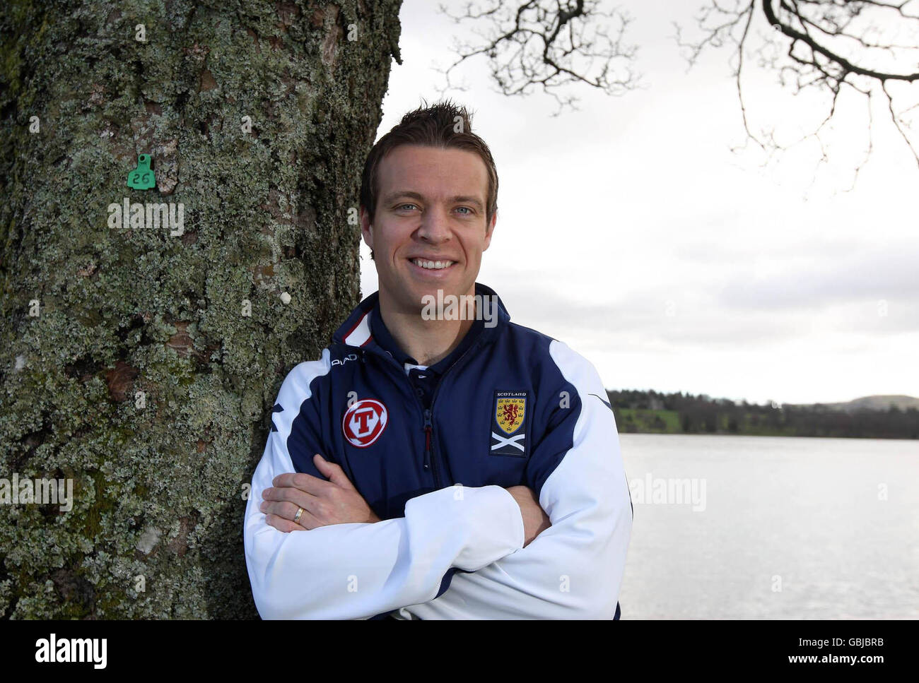 Ecosse gavin rae lors d'un photocall chez cameron house Banque de ...