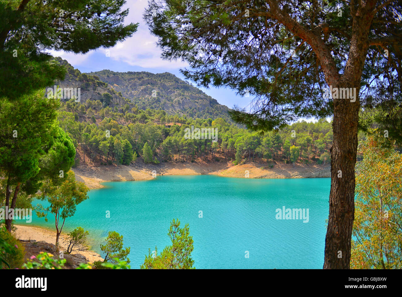 Lac de montagne Banque D'Images