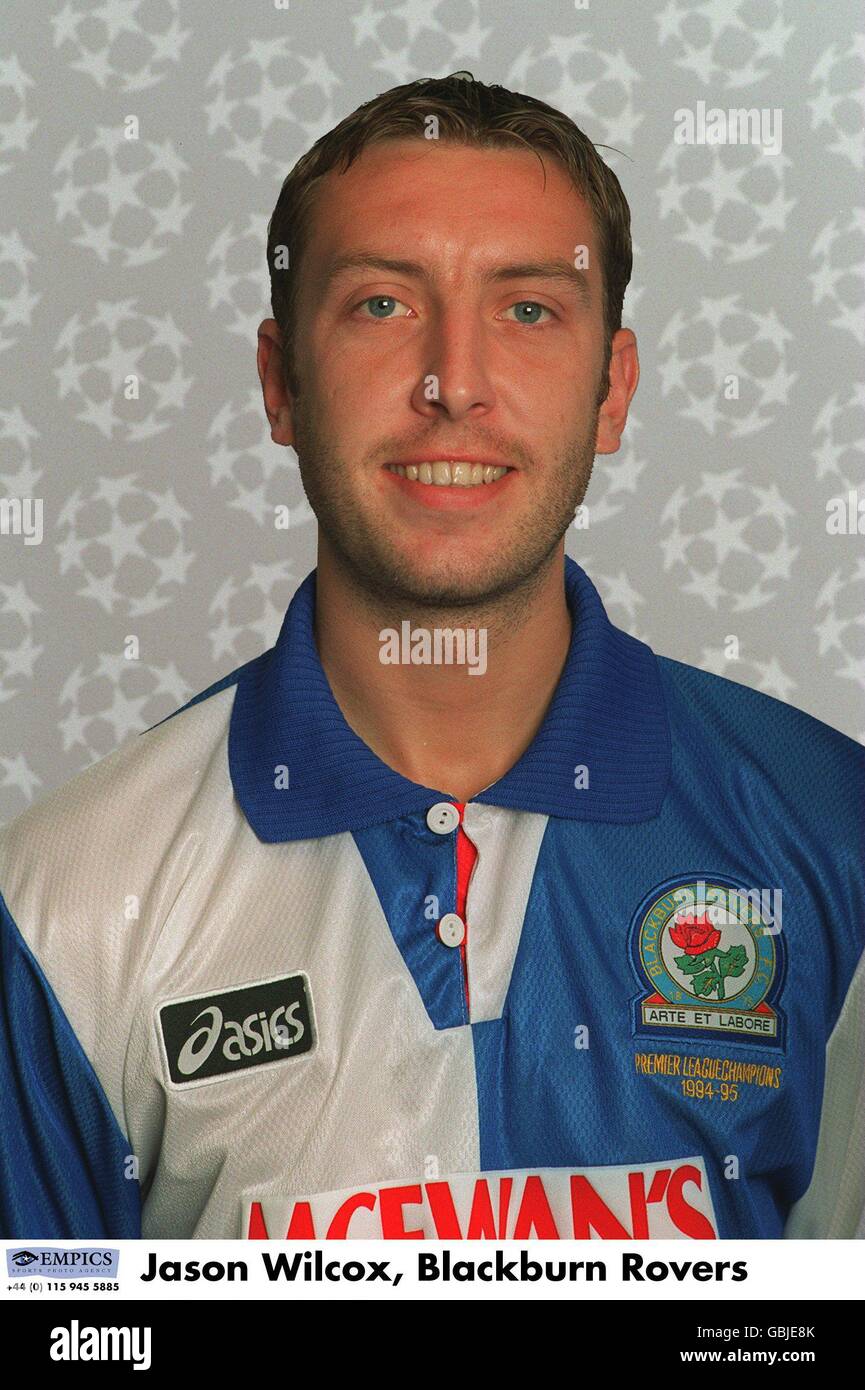 Ligue des champions de l'UEFA 1995/96 .... Jason Wilcox, Blackburn Rovers Banque D'Images