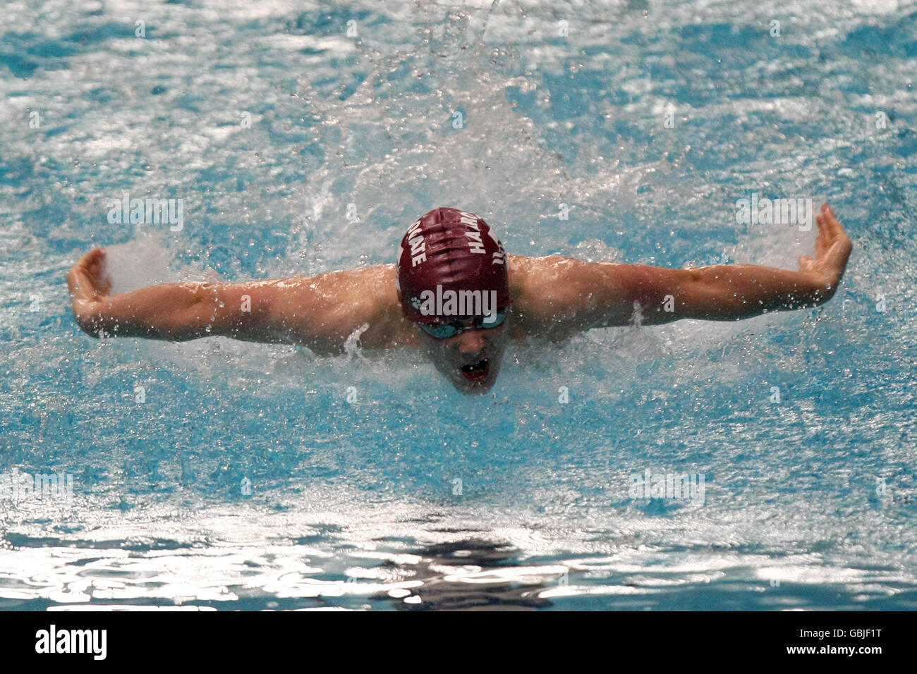 Natation - les Championnats britanniques de natation de gaz 2009 - quatrième jour - Ponds Forge.Joseph French de Harrogate en action pendant l'Open hommes 100m Butterfly. Banque D'Images