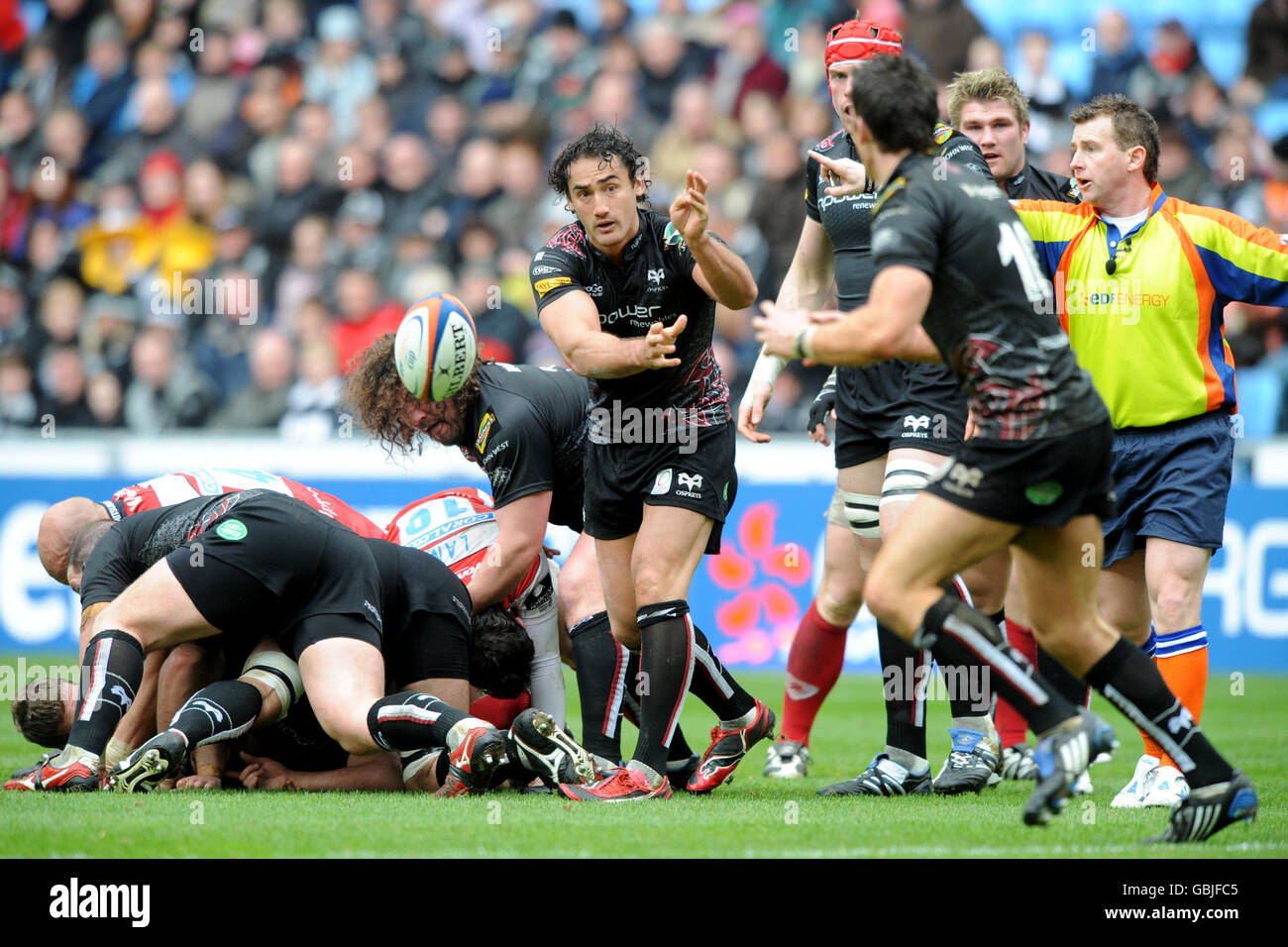 Rugby Union - EDF Energy Cup - semi final - Gloucester Rugby v Osprey - Ricoh Arena. Sonny Parker, Osprey Banque D'Images