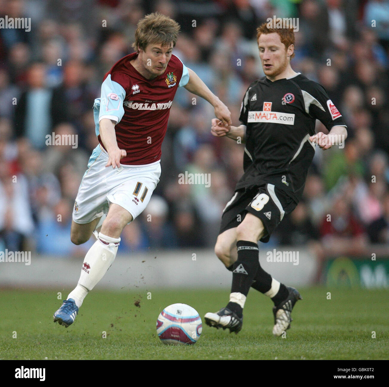 Soccer - Coca-Cola Football League Championship - Burnley v Sheffield United - Turf Moor Banque D'Images