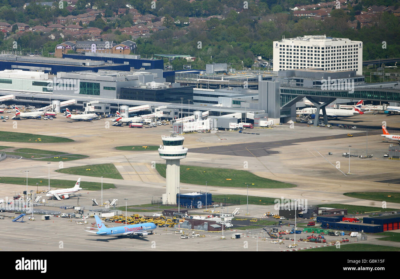 L’aéroport de Gatwick Banque D'Images