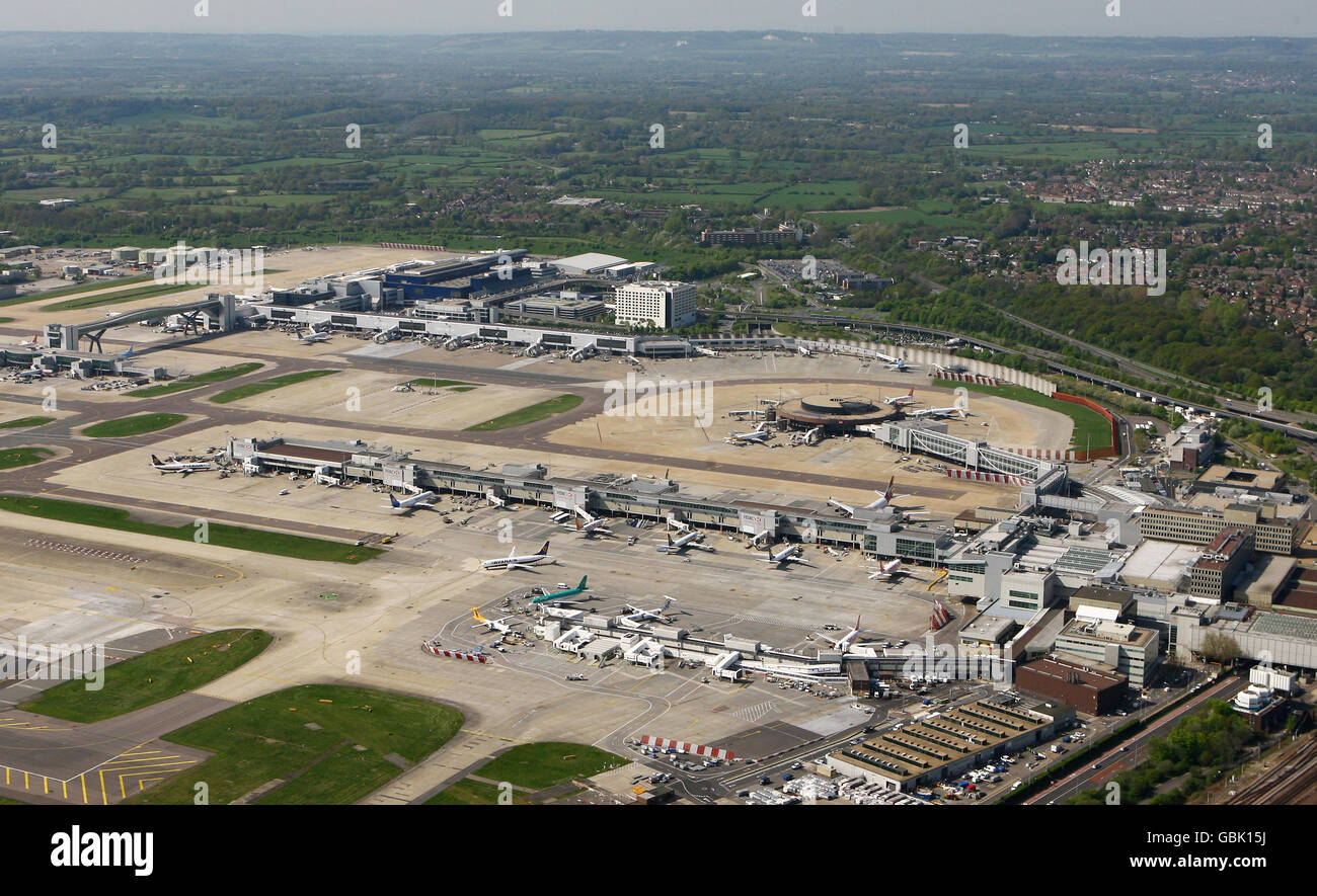 L’aéroport de Gatwick Banque D'Images