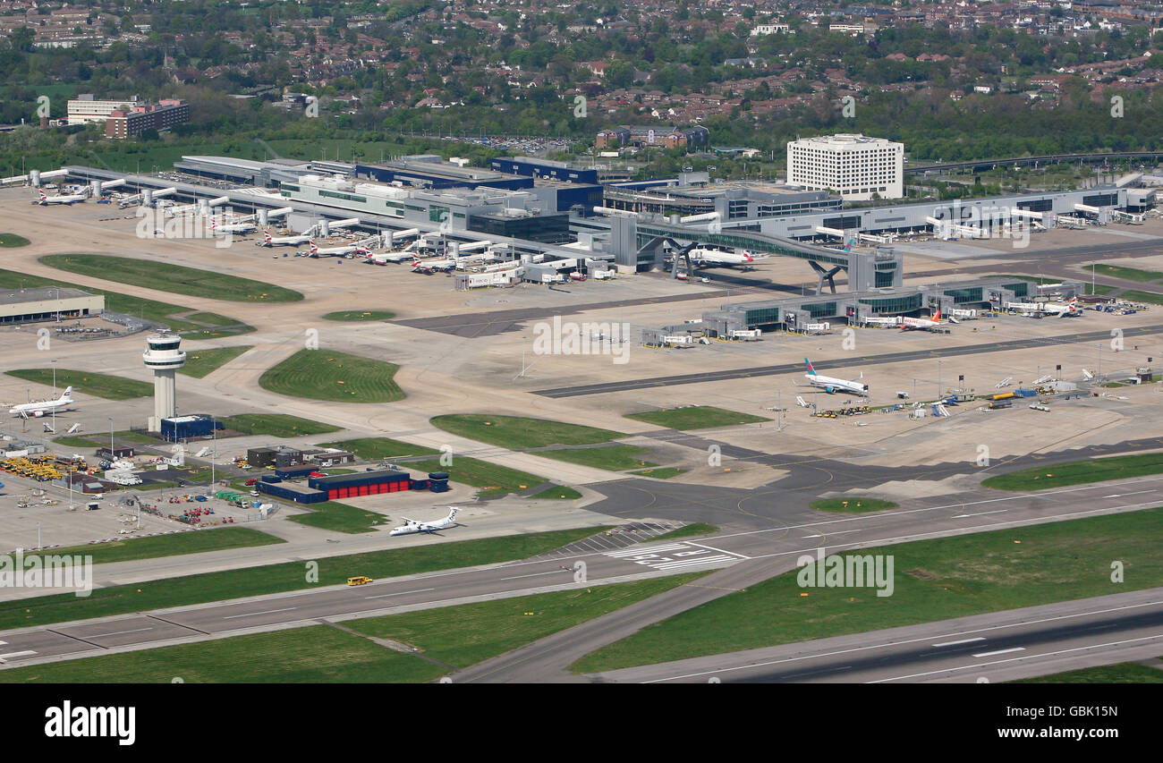 L’aéroport de Gatwick Banque D'Images