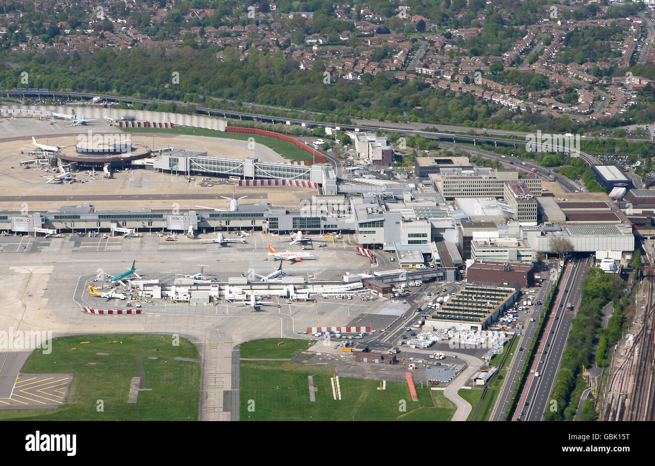 L’aéroport de Gatwick Banque D'Images