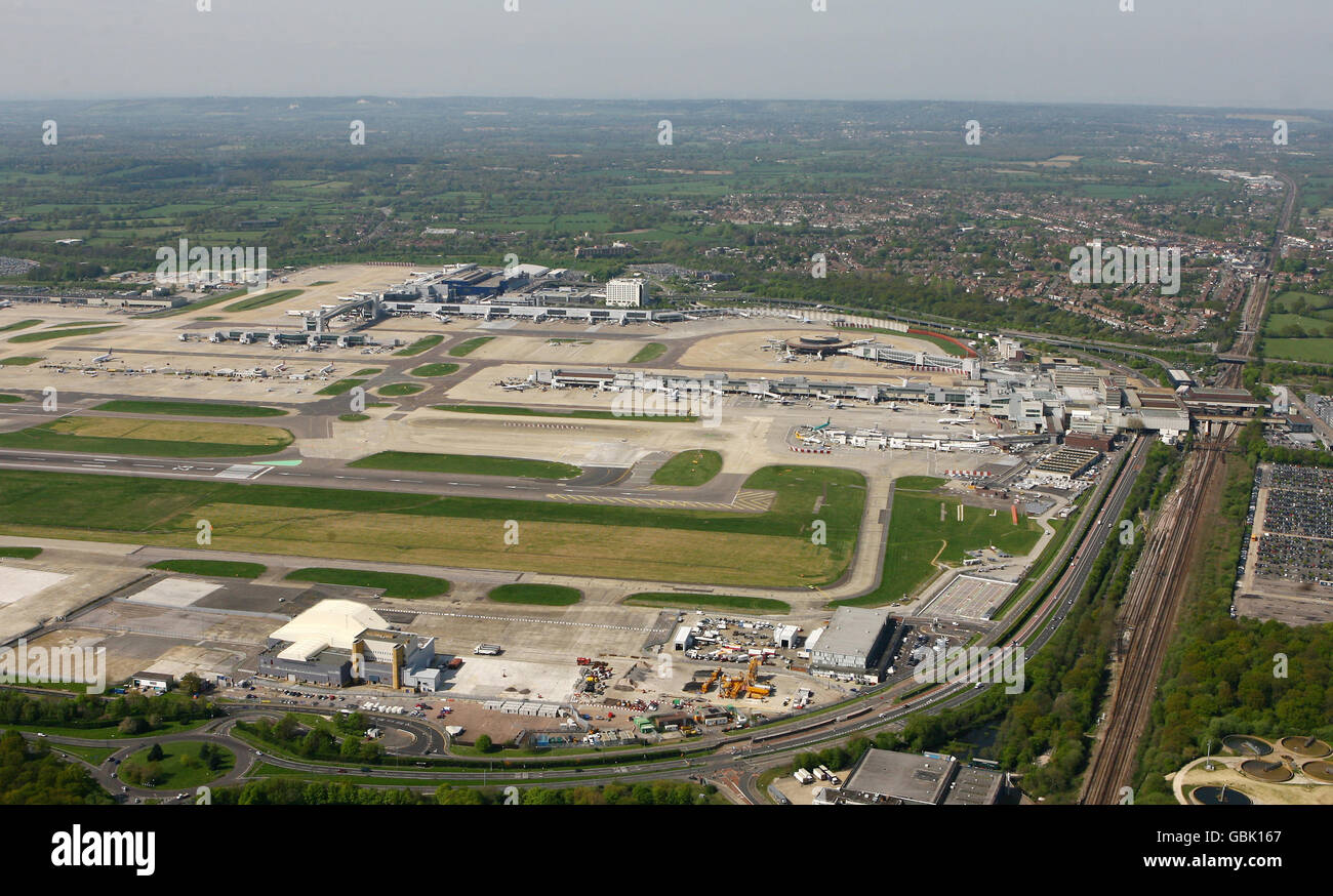 L’aéroport de Gatwick Banque D'Images