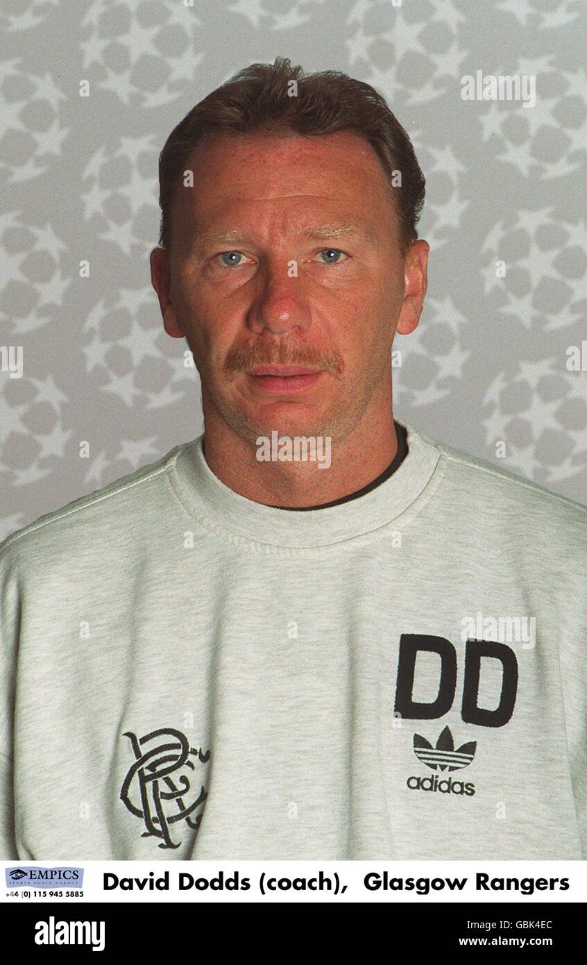 Ligue des champions de l'UEFA 1995/96 .... David Dodds (entraîneur), Glasgow Rangers Banque D'Images