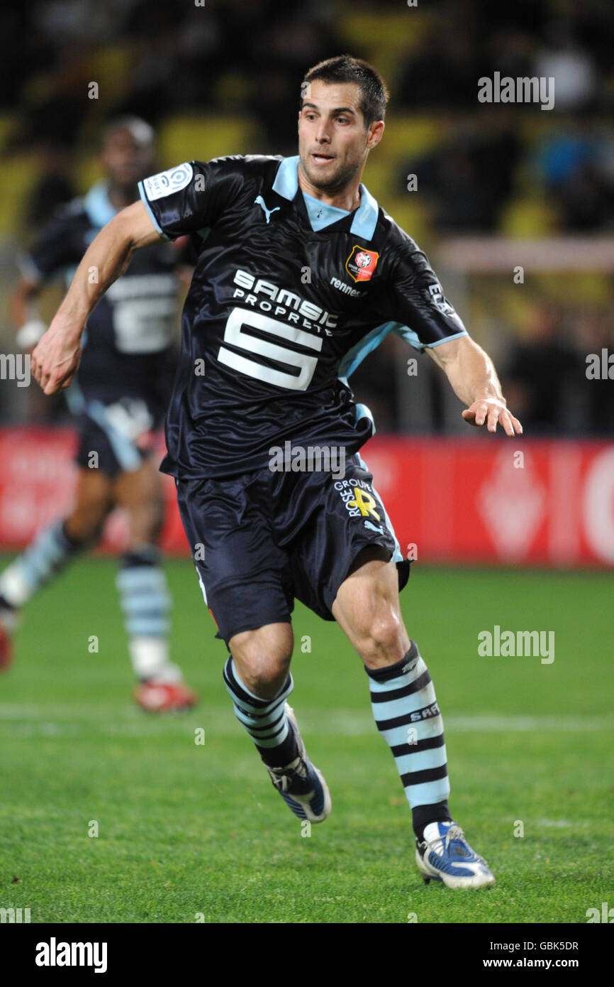 Football - première division française - AS Monaco / Stade Rennes - Stade Louis II Carlos Bocanegra, Stade Rennes Banque D'Images