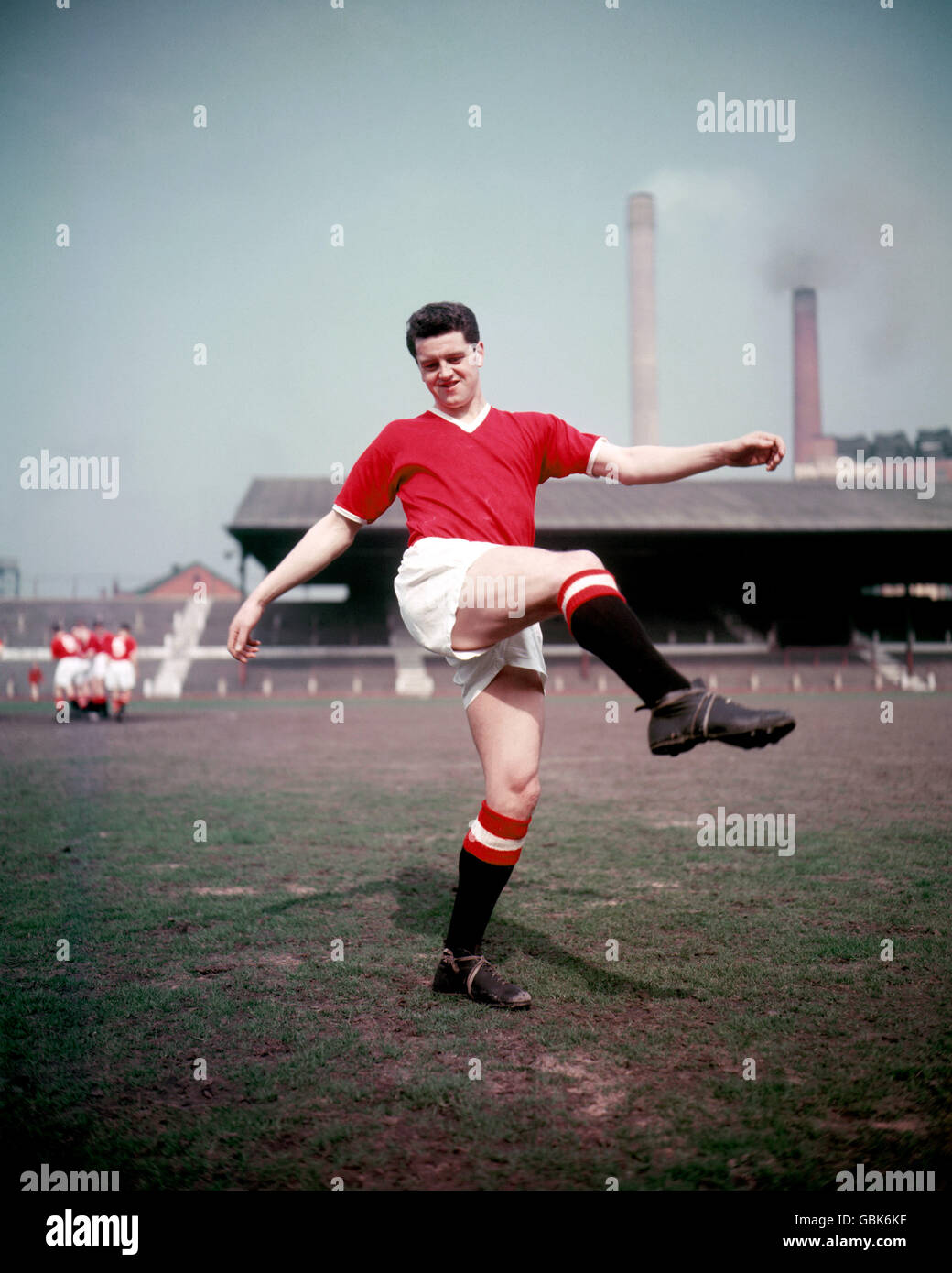 Football - football League Division One - Manchester United Training. Tommy Taylor, Manchester United Banque D'Images