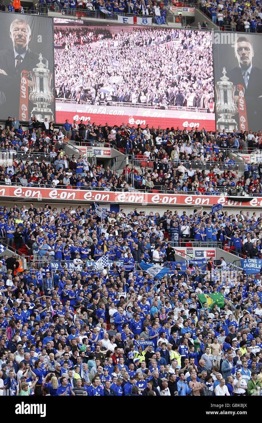 Football - FA Cup - Demi-finale - Manchester United v Everton - Stade de Wembley Banque D'Images