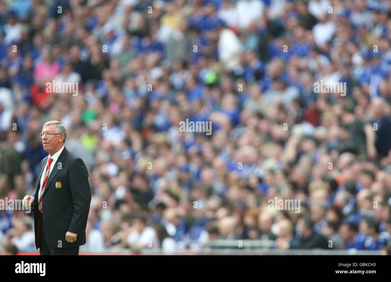 Football - FA Cup - demi-finale - Manchester United / Everton - Wembley Stadium. Alex Ferguson, directeur de Manchester United Banque D'Images