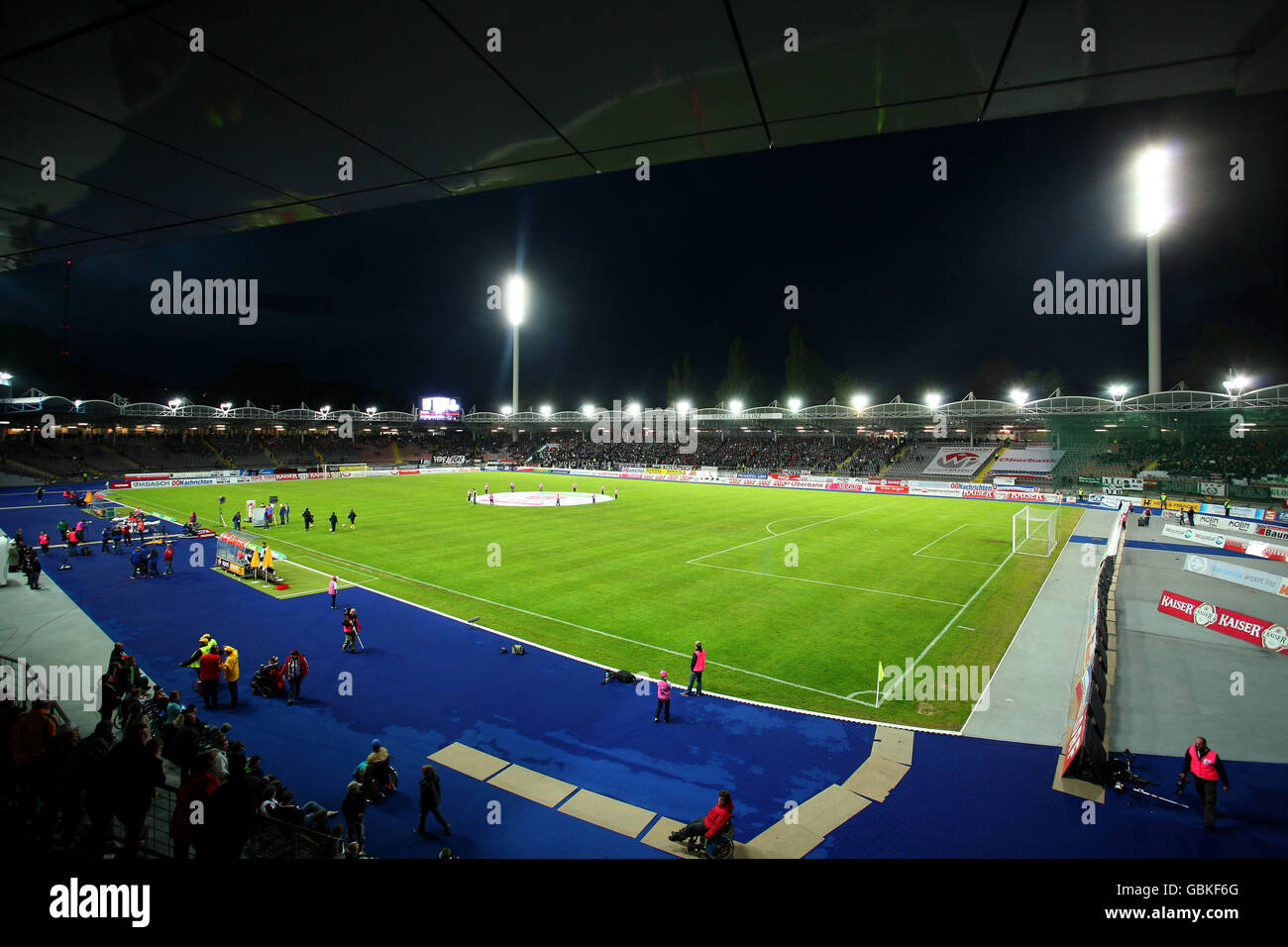 Football - Austrian Bundesliga - LASK Linz / SV Josko Ried - Linzer Stadium. Vue générale du stade Linzer Banque D'Images