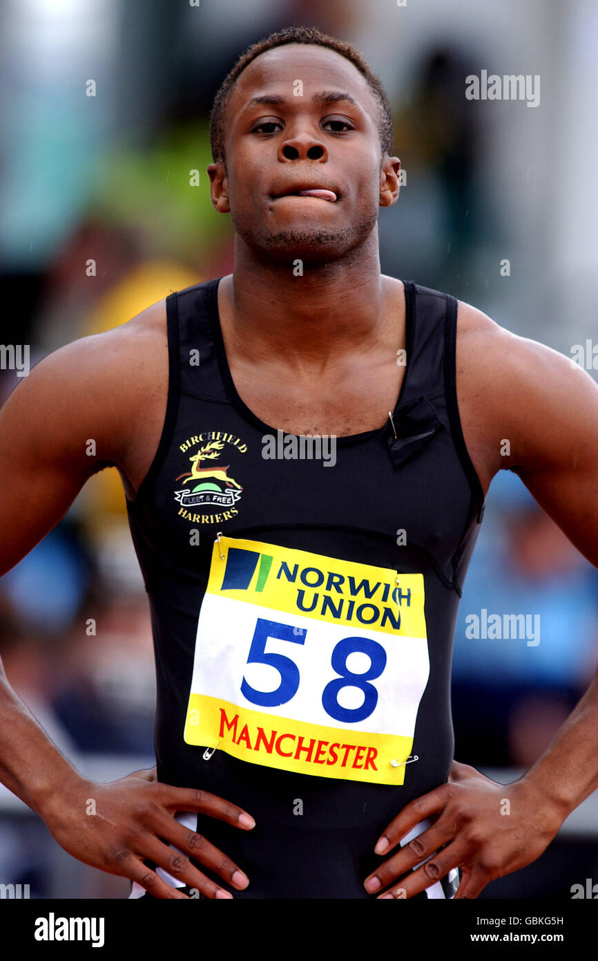 Athlétisme - la Norwich Union Essais olympiques et championnats AAA - 400m hommes - Demi-finale Banque D'Images