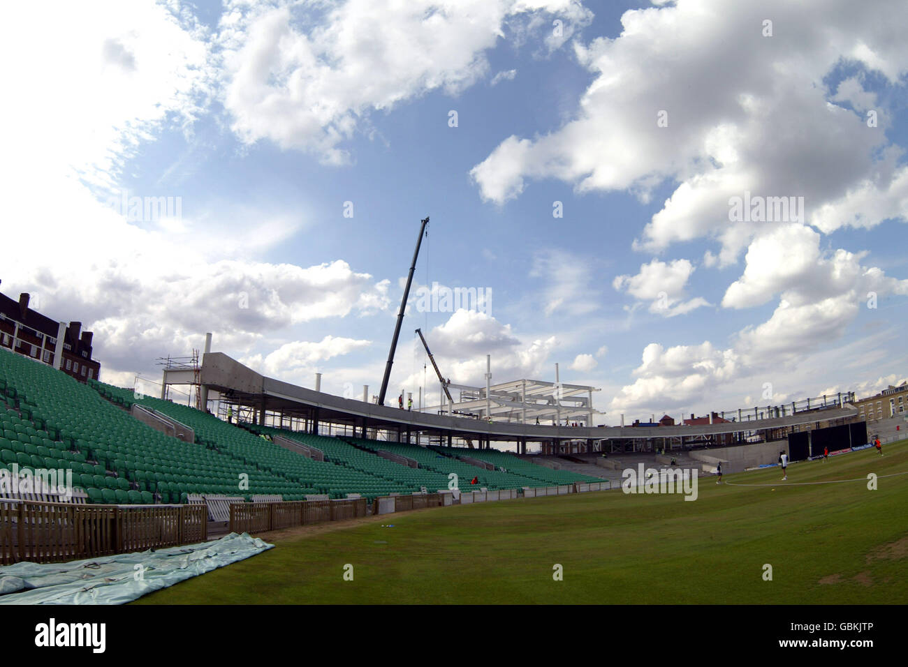 Cricket - Twenty20 Cup - quart de finale - Surrey Lions contre Worcestershire Royals. Le nouveau stand en construction au Brit Oval Banque D'Images