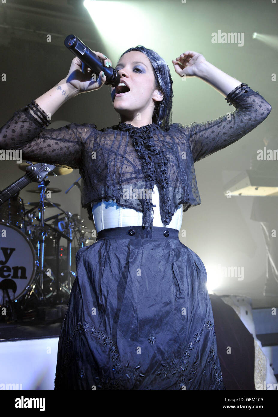 Lily Allen sur MySpace concerts secrets - Londres Banque D'Images