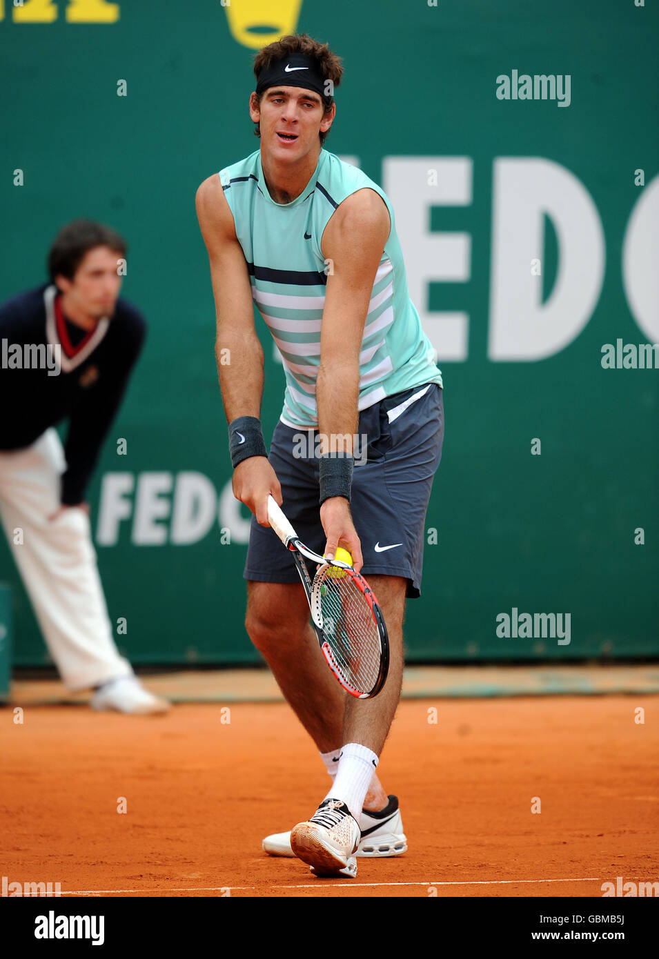 Tennis - ATP World Tour Masters - Monte-Carlo - Ivan Ljubicic v Juan Martin Del Potro Banque D'Images