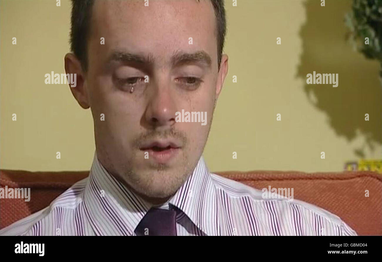 Head shot headshot portrait triste pleurer angleterre mangsb Banque de ...
