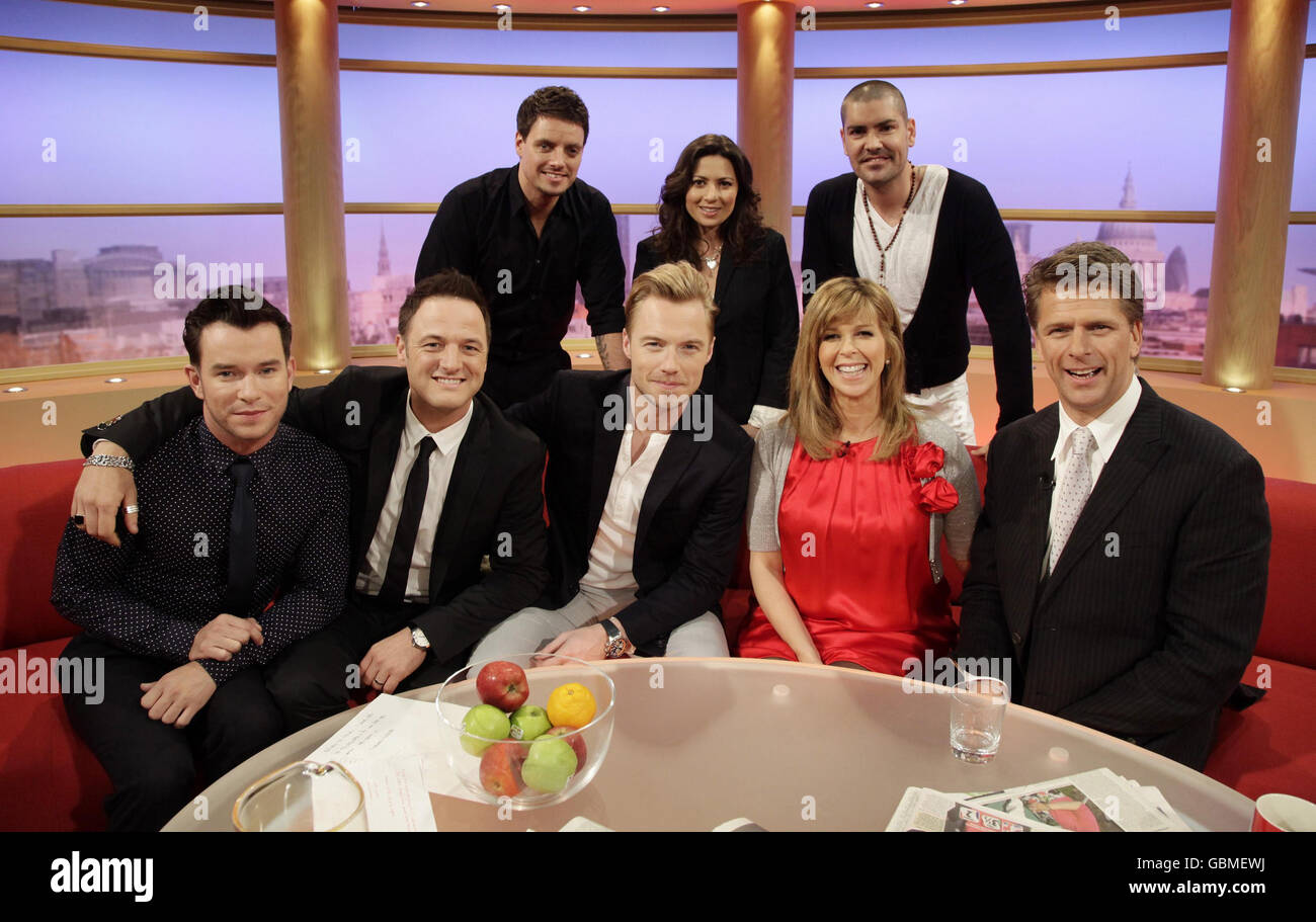 Boyzone visiter GMTV Banque D'Images