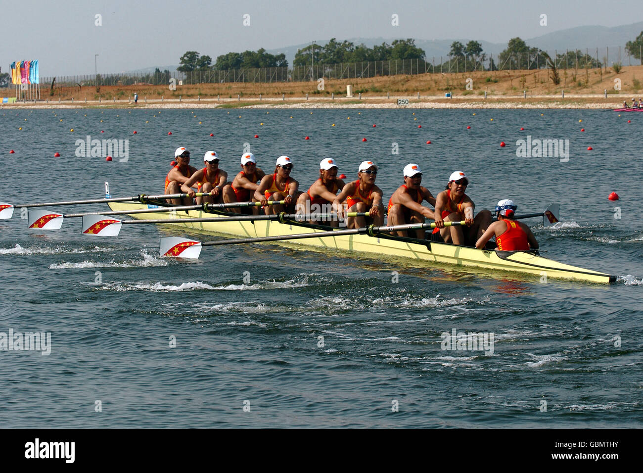 Aviron - Jeux Olympiques d'Athènes 2004 - Huit femmes Banque D'Images