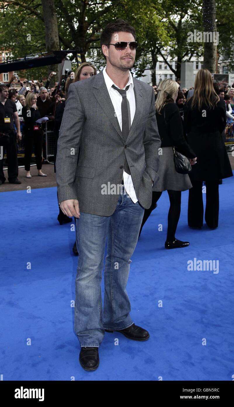 Shane Lynch arrive pour la première de nuit du Royaume-Uni à la bataille du musée du Smithsonian à Empire, Leicester Square, Londres Banque D'Images