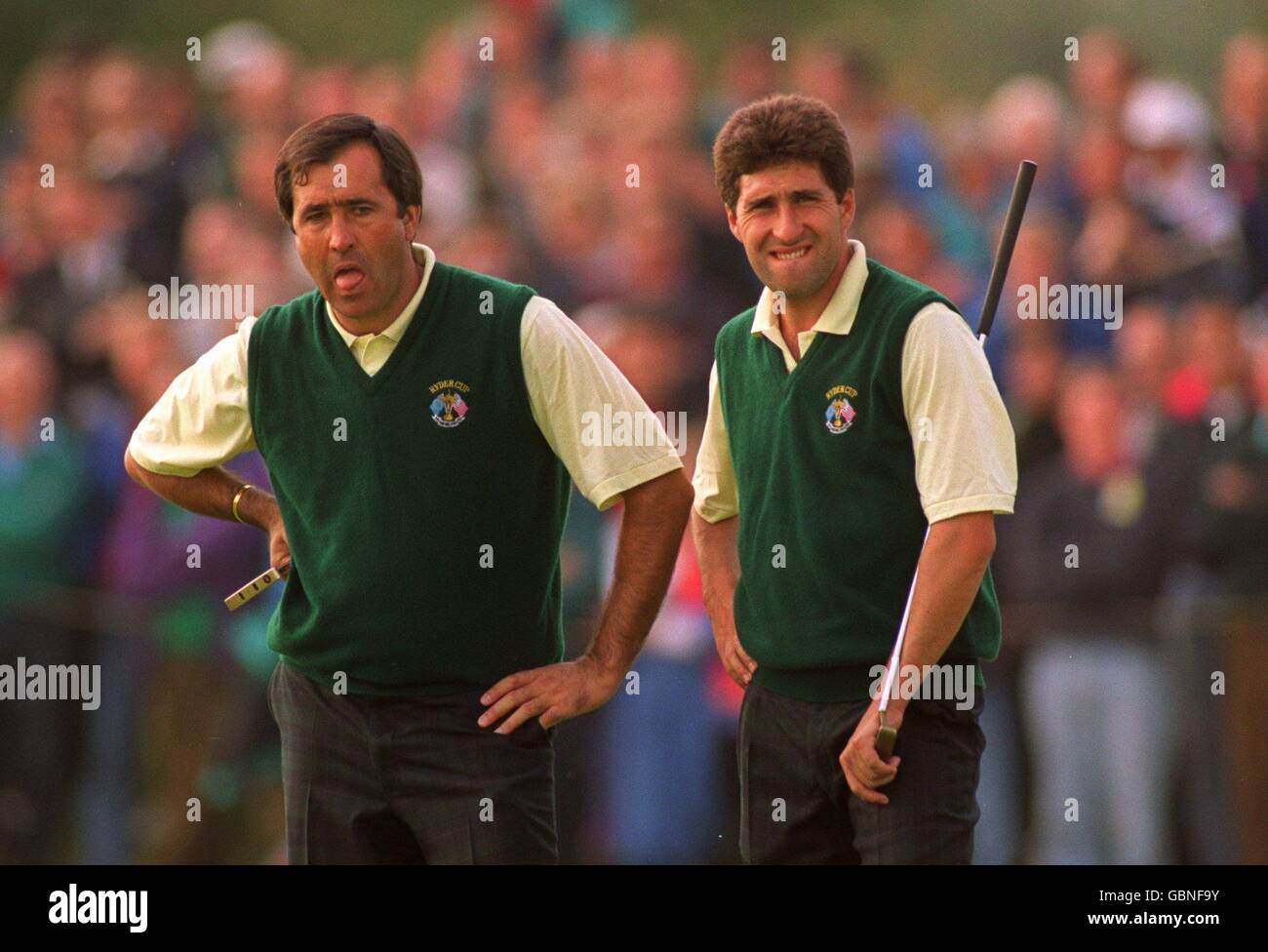 Golf - Ryder Cup 1993 - le beffroi.Seve Ballesteros et José Maria Olazabal Banque D'Images